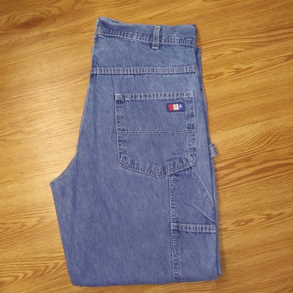 USA Works Bootcut Blue Jeans 33 x 29 - Picture 3 of 8